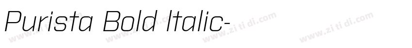 Purista Bold ltalic字体转换